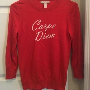 Banana Republic carpe diem sweater